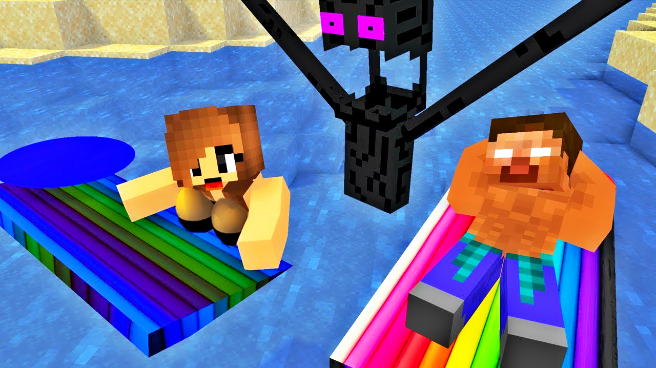 MC动画怪物学院《夏日派对》,him老师沙滩肌肉秀泡美女撩妹!