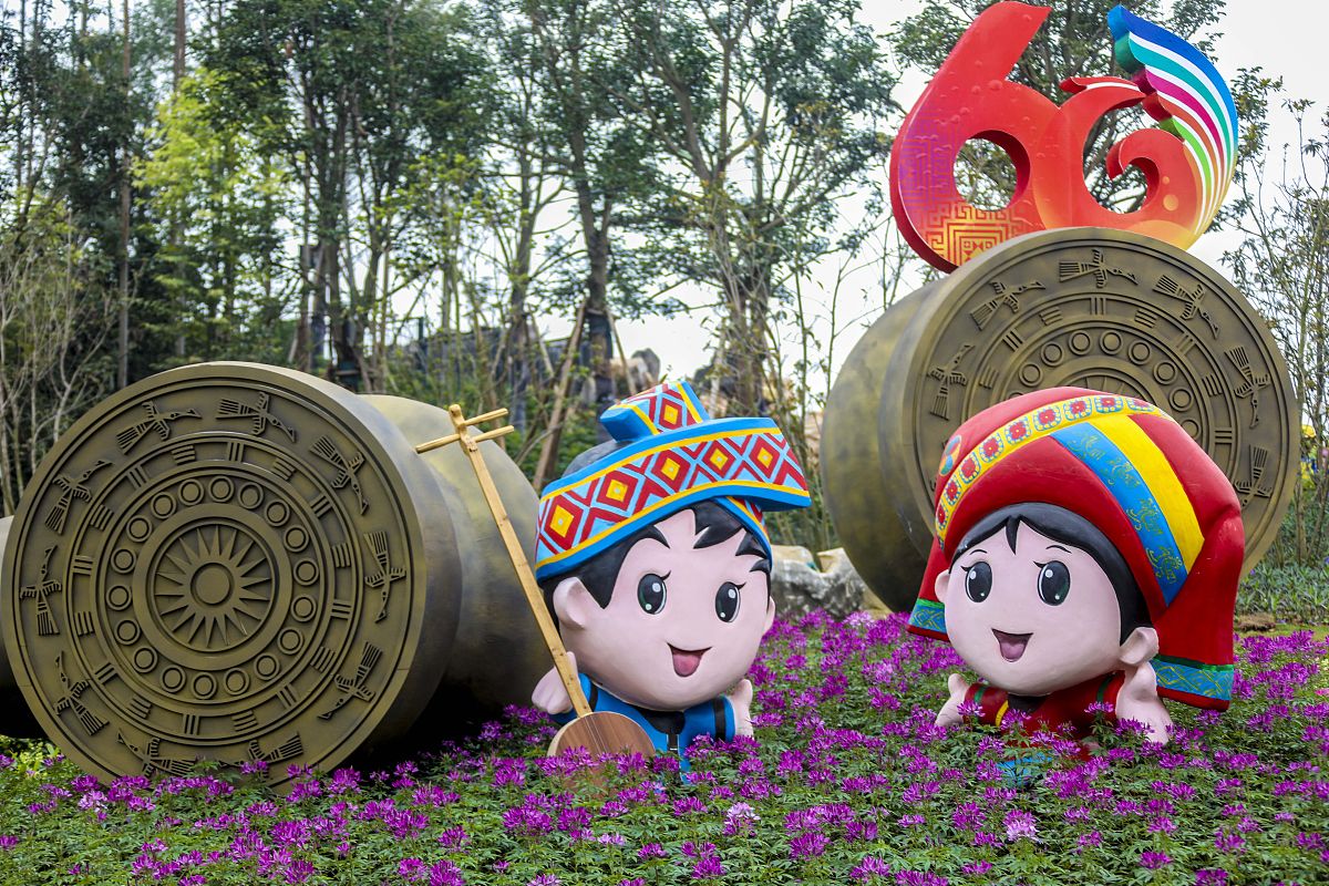 2018年12月1日,广西南宁园博园美不胜收,第十二届中国(南宁)国际园林