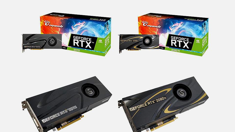 [图]万丽宣布推出涡轮散热版GeForce RTX 2070和2080 Ti