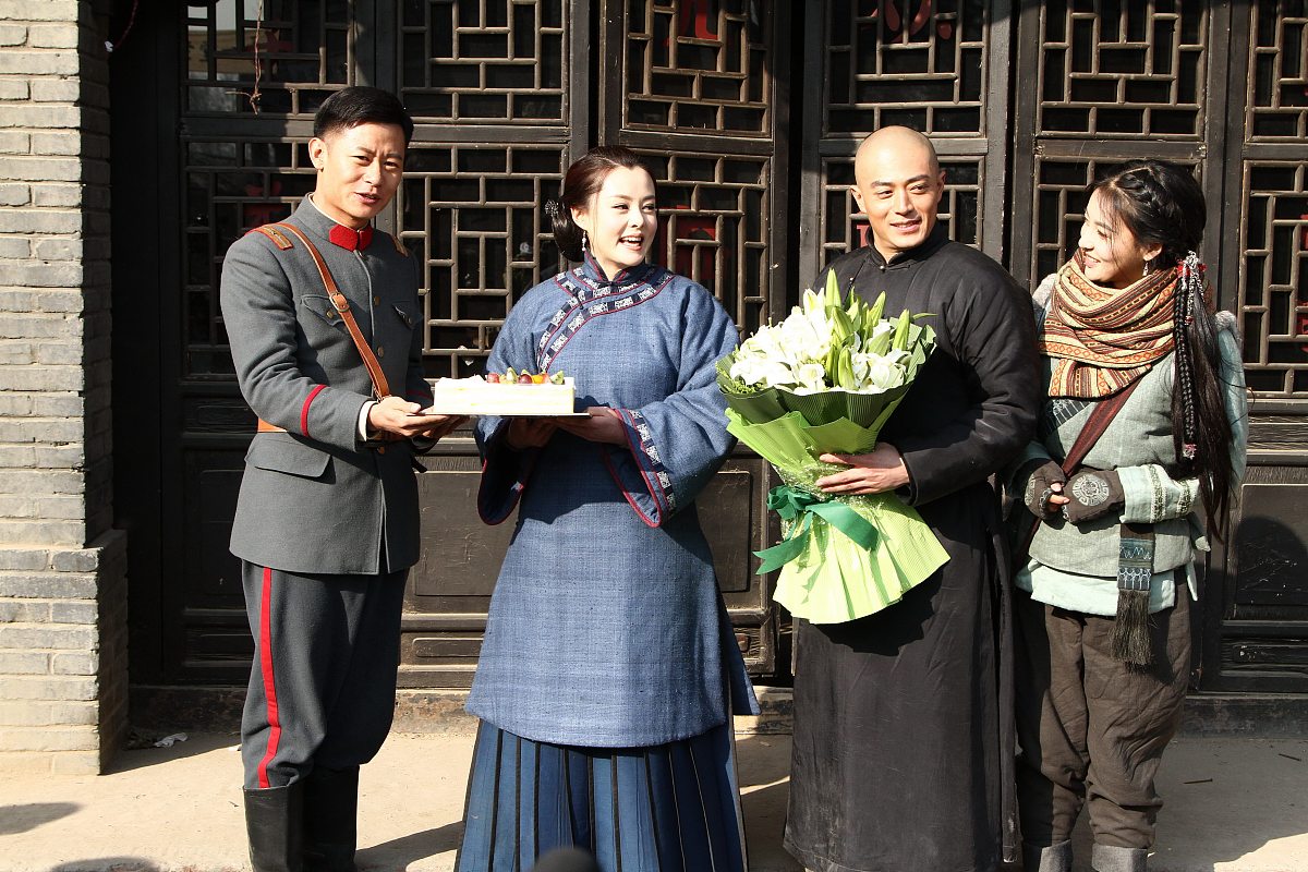 2014年01月2日,北京,年代青春励志大戏《镖门》在王佐影视基地举行了