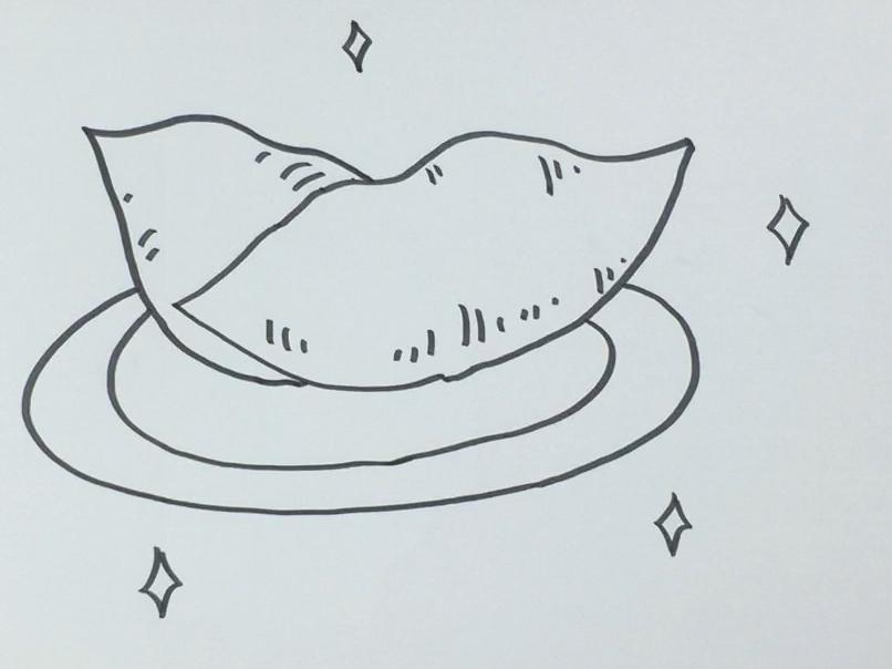 「手工」简笔画红薯 简单好学