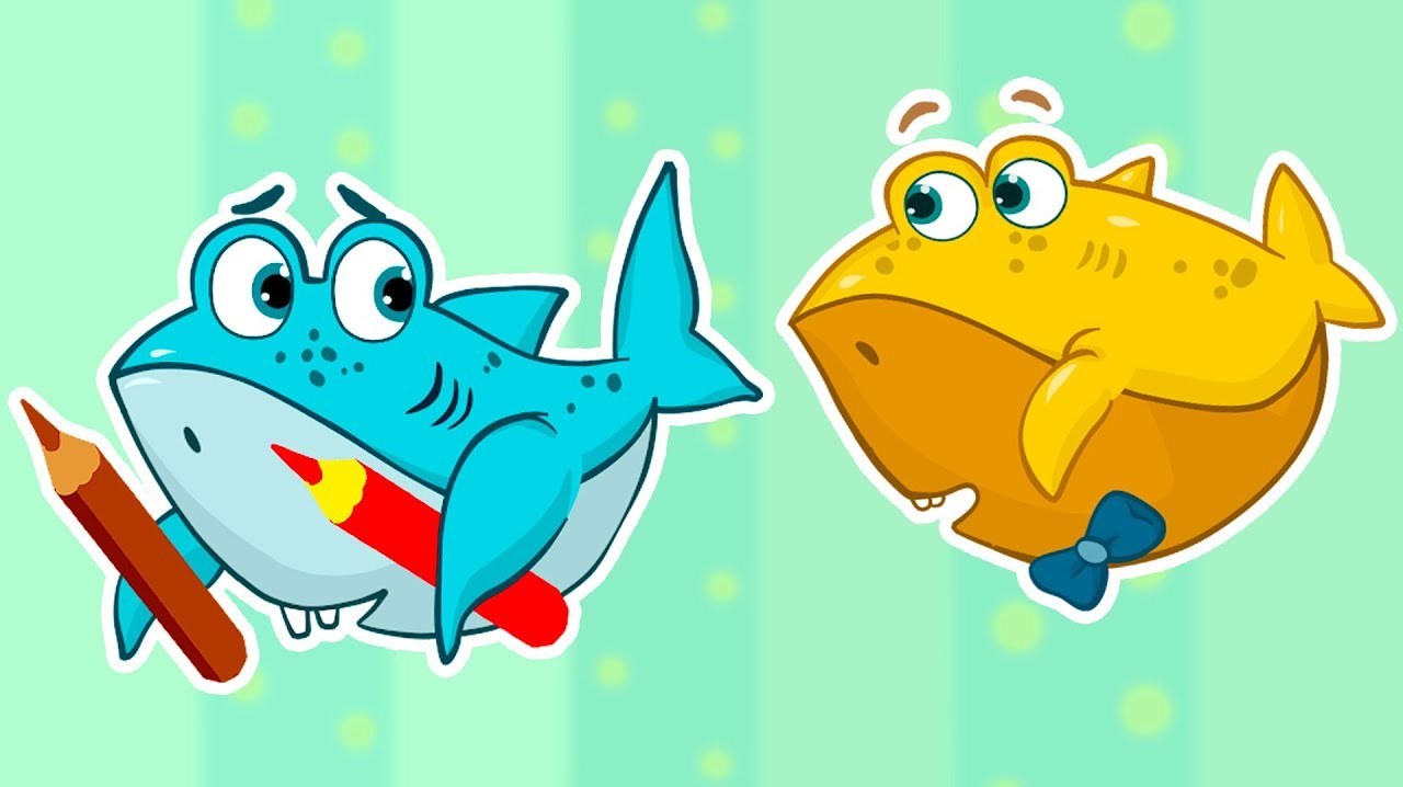 儿童卡通片:可爱小鱼儿品尝蔬菜水果