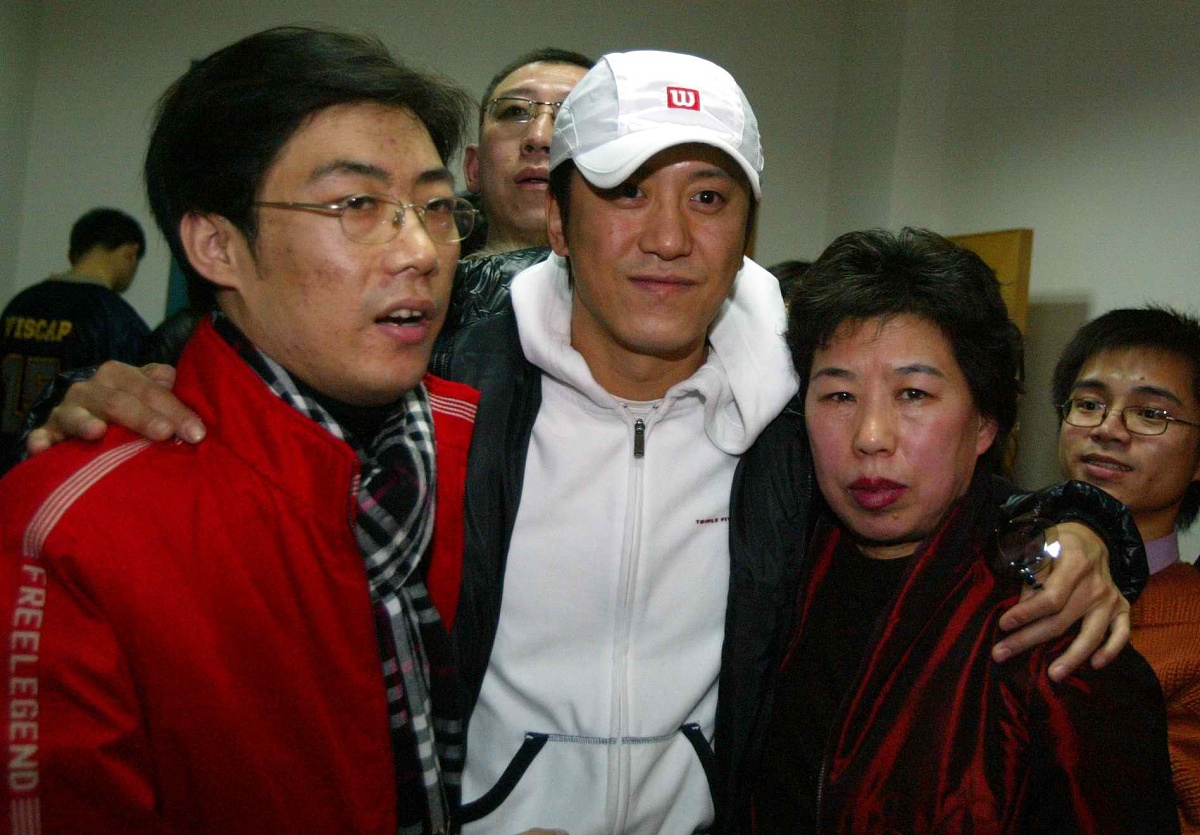 2005年1月12日,沈阳,辽宁电视台春节晚会彩排现场.毛宁+++_+++辽宁电