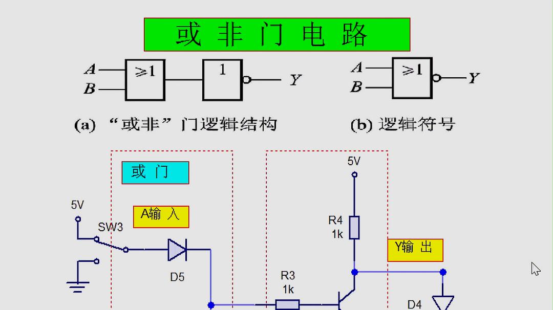 [图]神奇的数字电路,看看或非门电路有什么不同,采用几个三极管就行