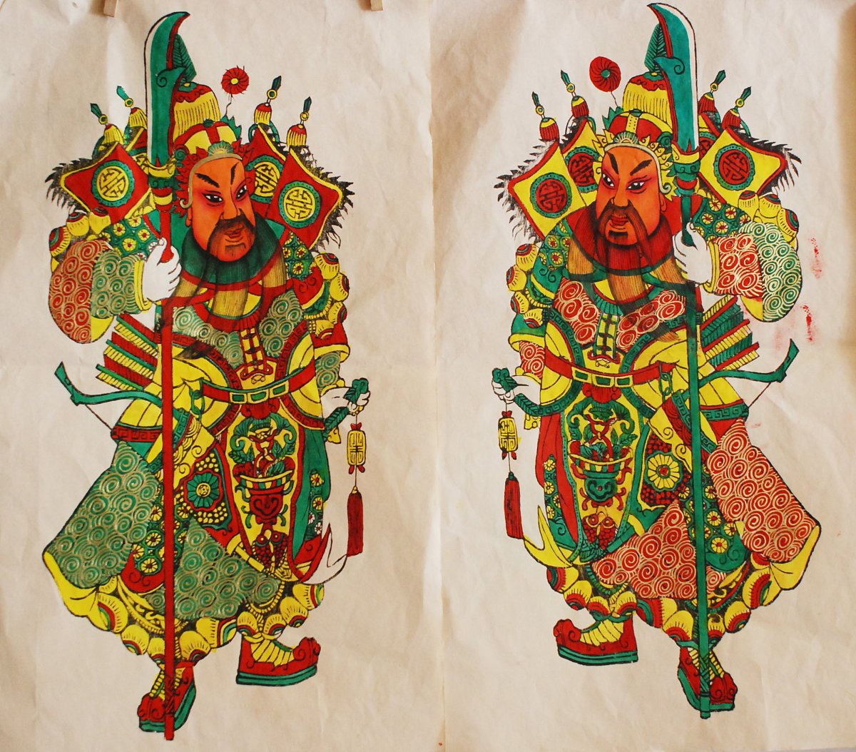 佛山木版年画关公+++_+++木版年画