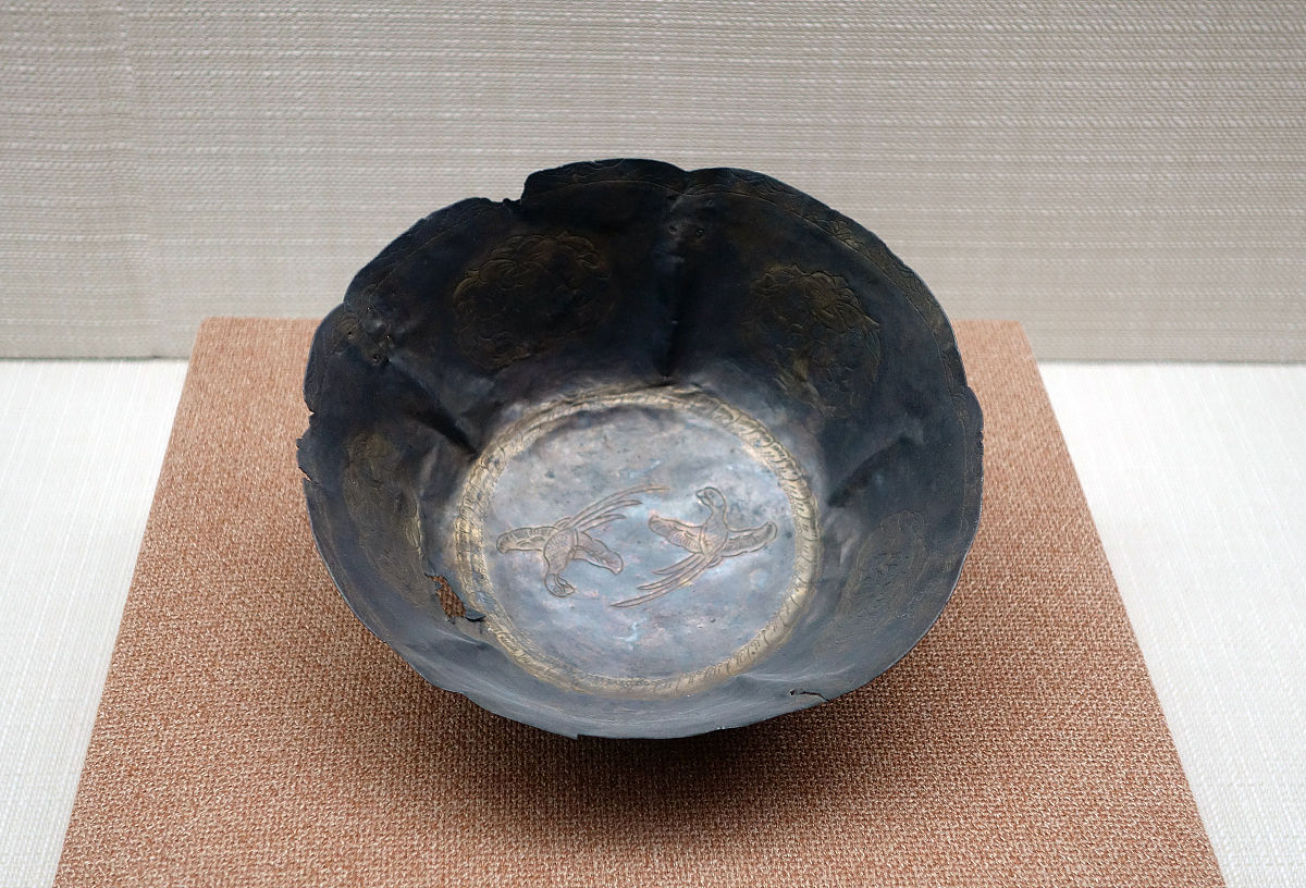 2016年2月15日,金花银碗,辽代,克什克腾旗二八地辽墓出土,内蒙古赤峰