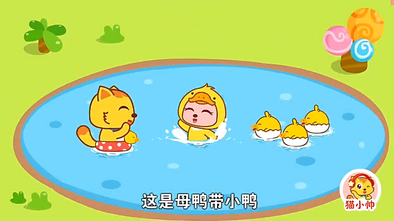 启蒙歌曲 猫小帅儿歌《母鸭带小鸭》