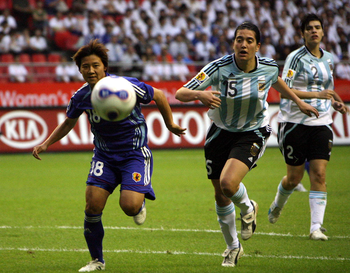 2007年9月14日,中国上海,女足<strong>世界</strong>杯a组小组赛,阿根廷0-1不敌日本