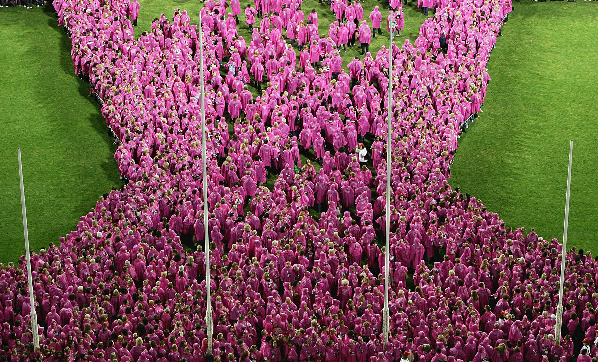melbourne, australia - may 6: over 10,000 women form the 'field 