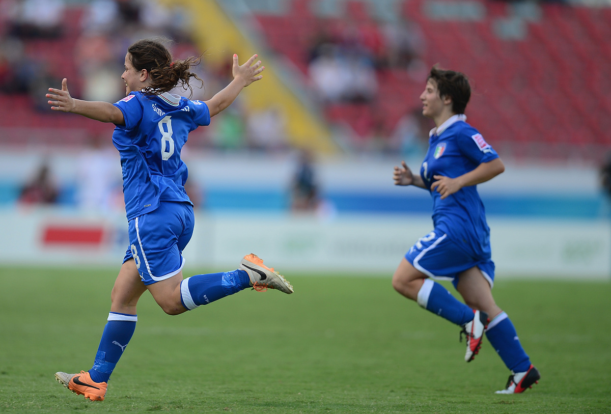 2014年4月4日,哥斯达黎加,2014u17女足世界杯季军战,委内瑞拉vs意大利