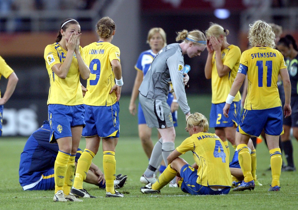 2007年9月18日,天津,女足世界杯b组小组赛,瑞典国家女子足球队2-1战胜