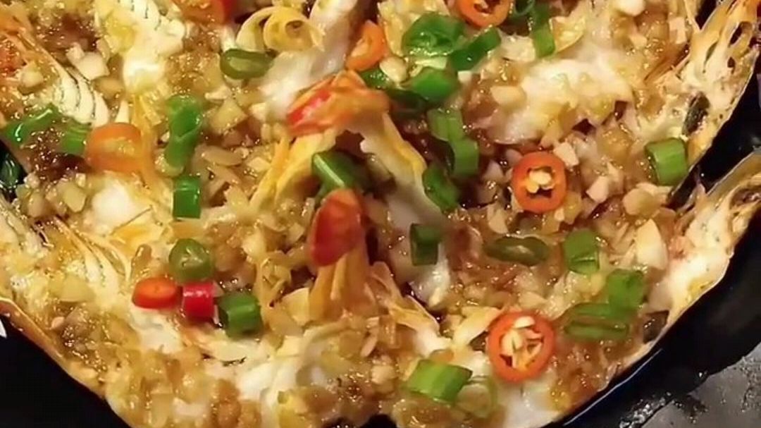 蒜蓉蒸大虾教程-1