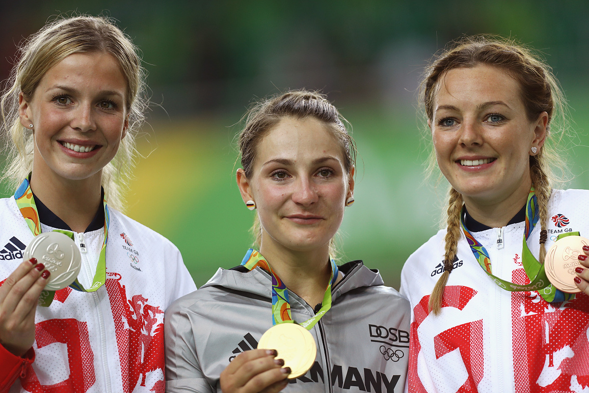 rio de janeiro, brazil - august 16:  (l-r) silver medalist rebec