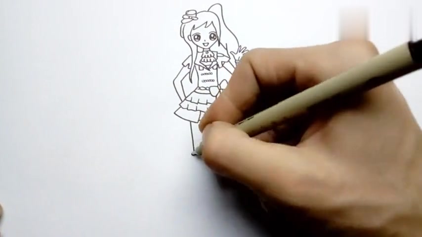 给卡通画菲梦少女画出宋诗语,简单又漂亮,小朋友很喜欢