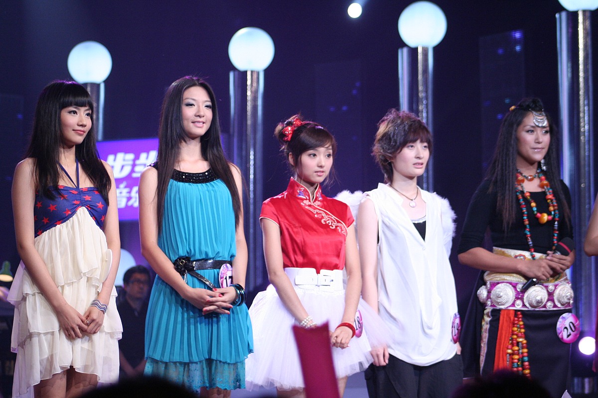 2009年6月18日,湖南长沙,快乐女声60进20第2场.***_***+++_+++选秀,
