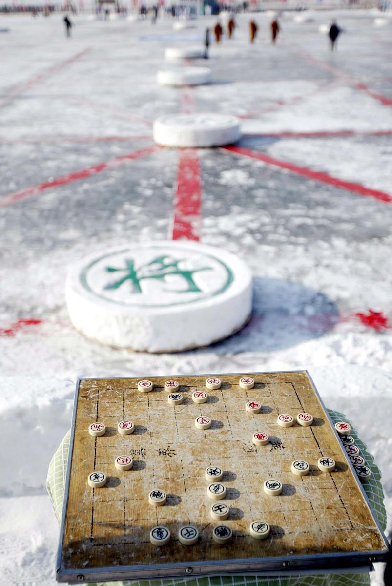 2004年1月13日,象棋特级大师赵国荣,许银川在沈阳进行了一场别开生面