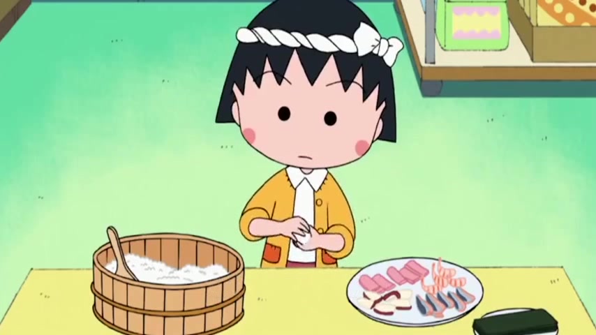 樱家爷孙俩的自制寿司,饭团不沾手的小技巧,一盘水就能搞定!