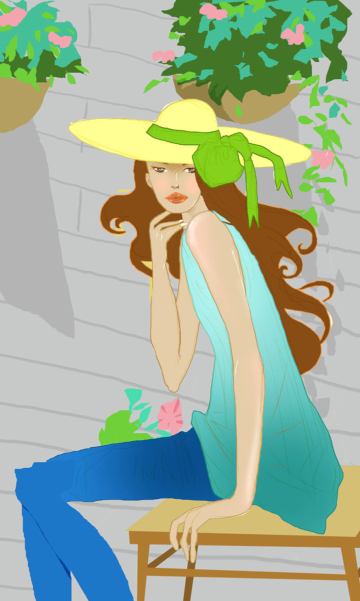 她人记心间的上一句：她的笑容始终在我心中