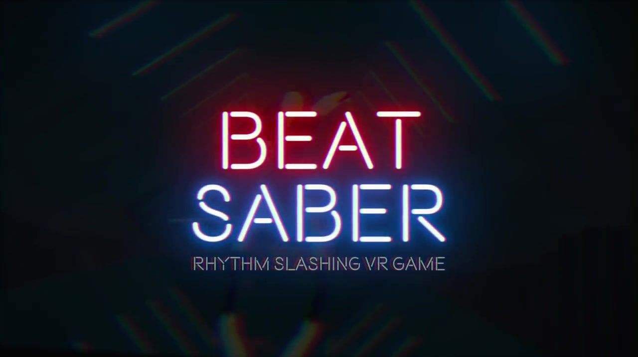 [图]VR游戏:beat saber 挥动光剑,出一身汗