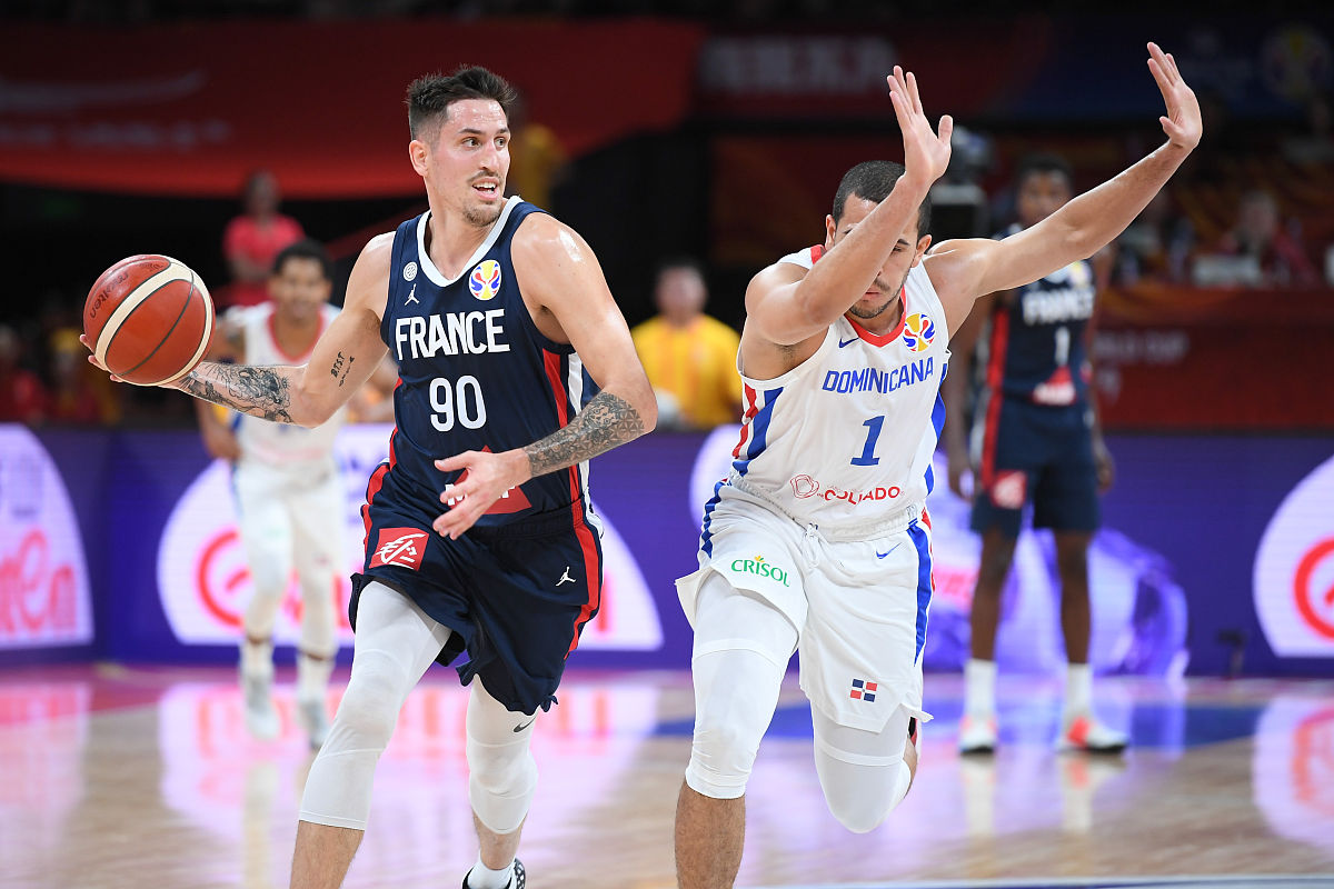 2019年9月5日,深圳,2019男篮世界杯小组赛g组,多米尼加vs法国.2019篮