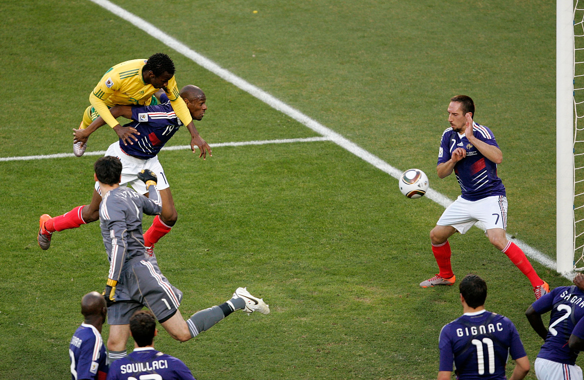 2010年6月22日,南非布隆方丹,2010世界杯小组赛a组末轮,法国vs南非,南
