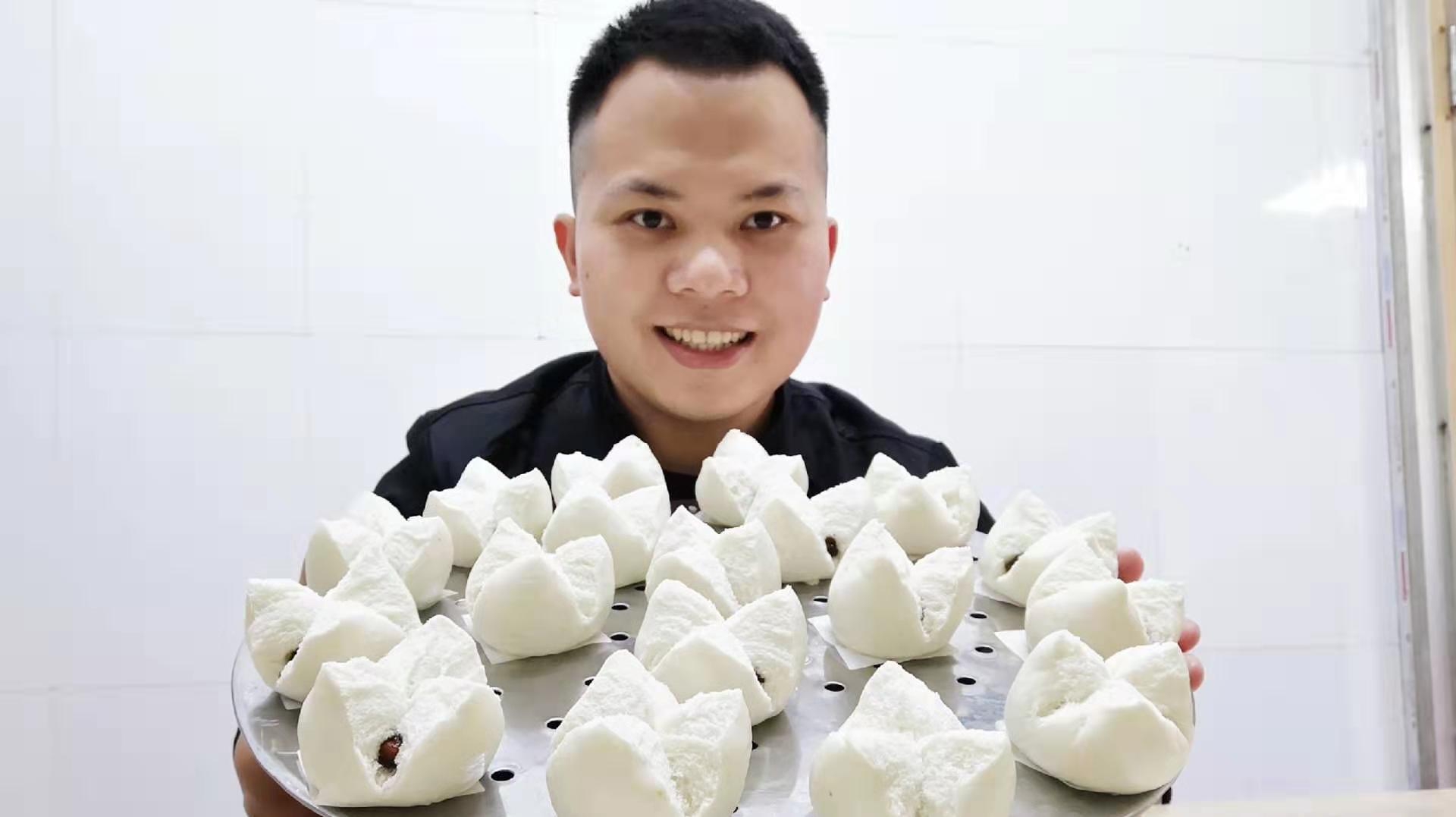 叉烧包制作第三期:叉烧包面皮的详细配方做法分享,棉花般的包子