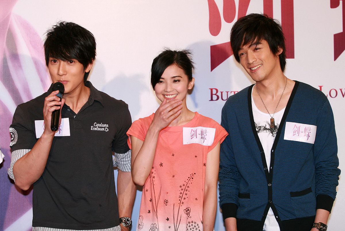 2008年6月11日,北京,电影《剑蝶》新闻发布会. 吴尊,蔡卓妍,胡歌+++_+