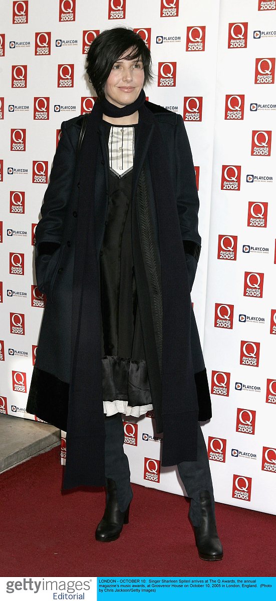 london - october 10:  singer sharleen spiteri arrives at the q a