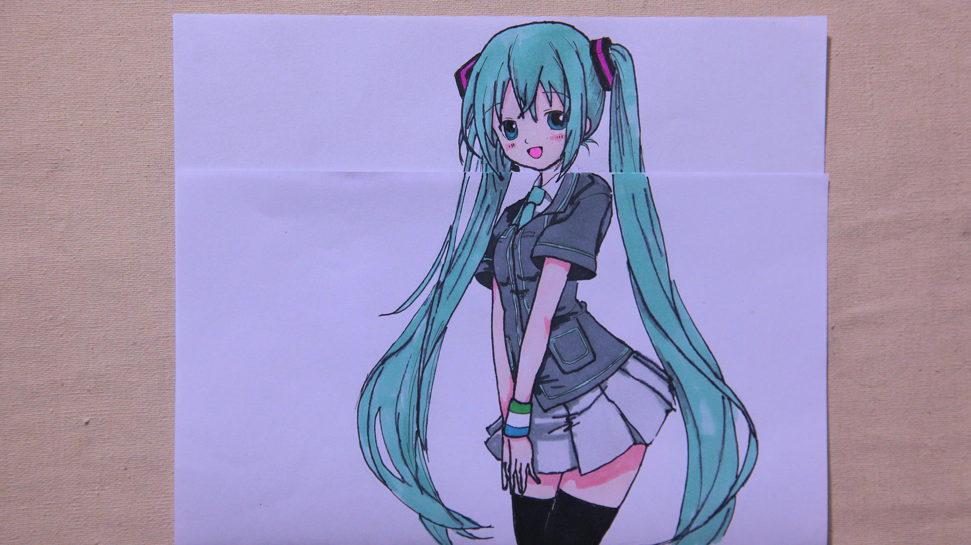 [图]初音未来穿上中国传统服装会怎样?用1幅漫画展示,这衣服太漂亮