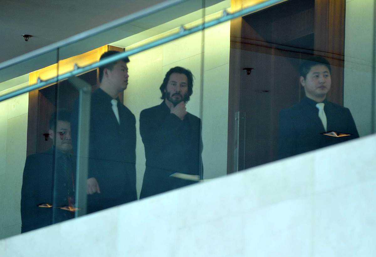 2013年04月20日,北京,基努·里维斯(keanu reeves)现身北京电影节.***