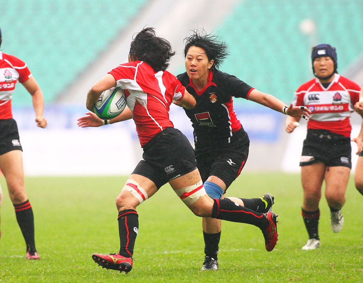2013年3月31日,广州,2013<strong>世界</strong>女子七人制橄榄球碗级决赛,中国10-14
