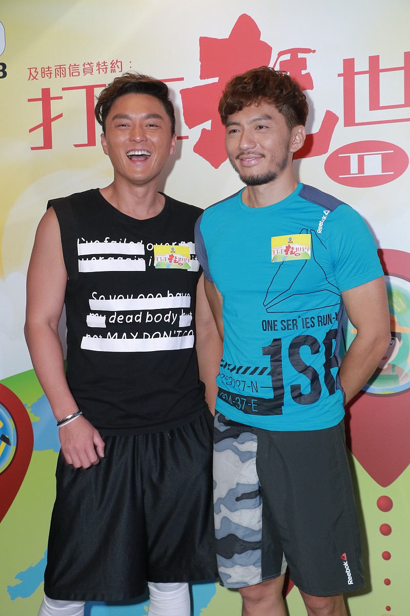 <strong>2</strong>017年6月28日,香港,明星出席《打工捱世界2》记者会.