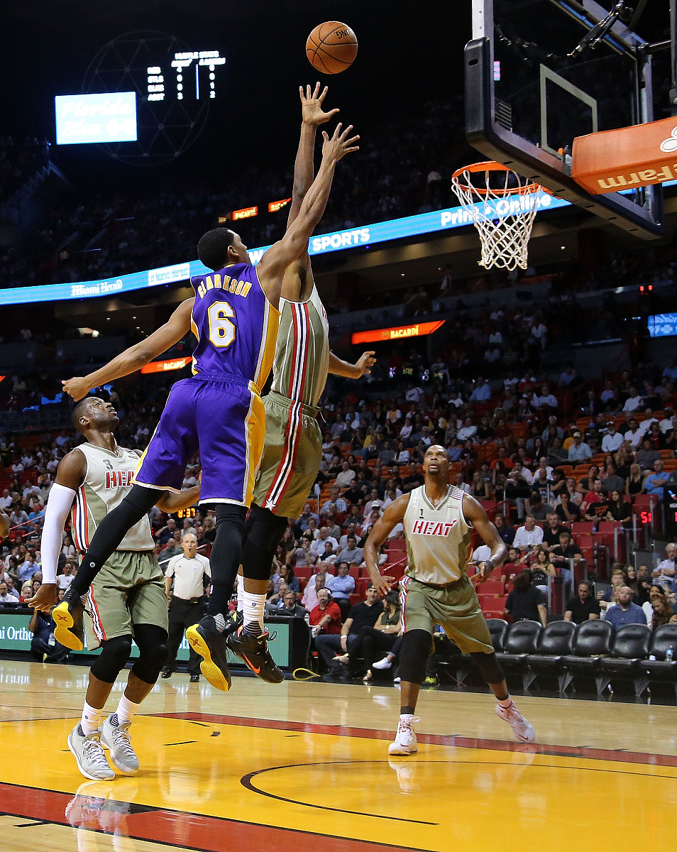 2015年11月10日,美国,15/16nba常规赛,迈阿密热火101-88洛杉矶湖人.**