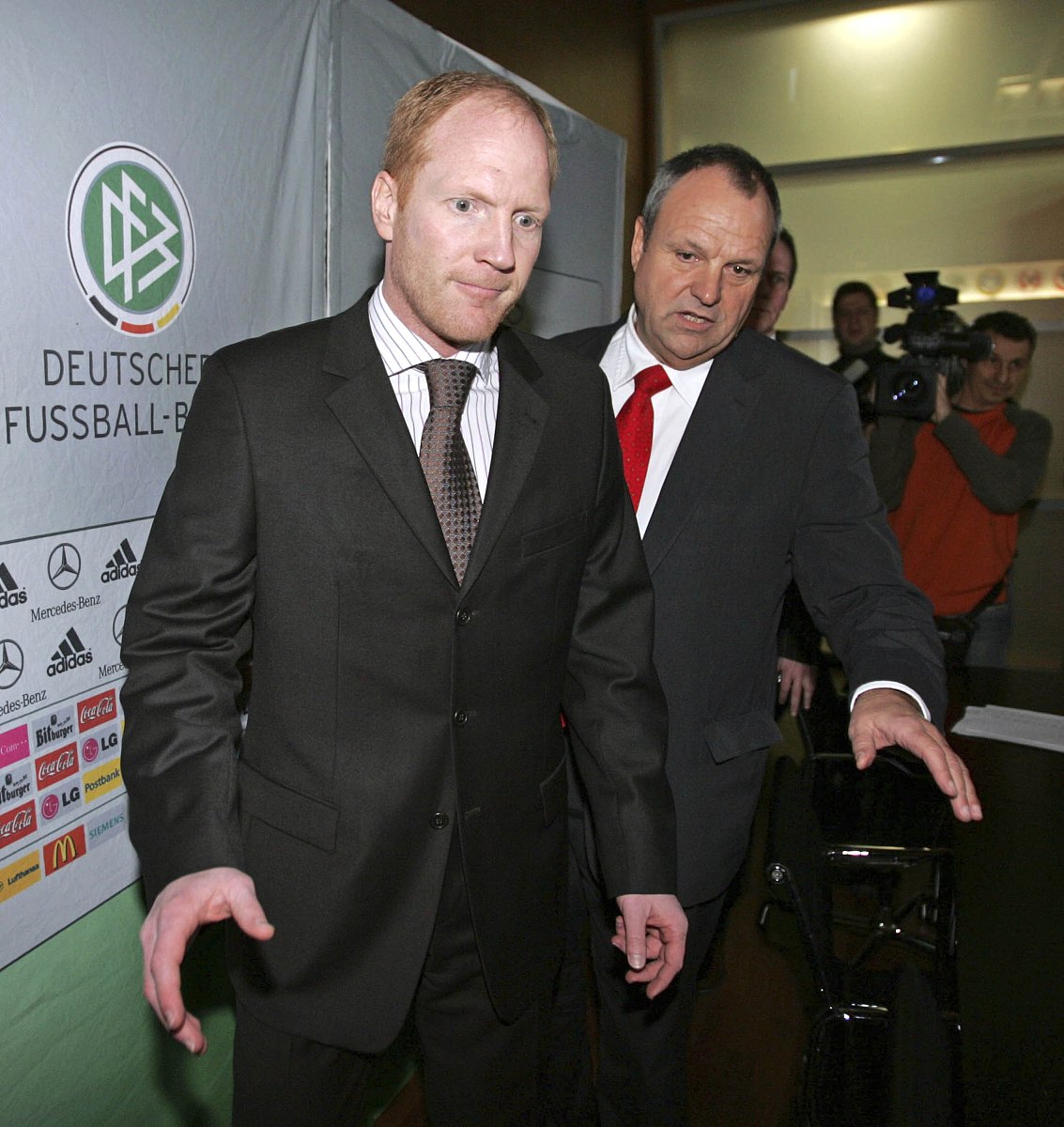 february 9: the new german managing director matthias sammer (<strong>l</strong>)