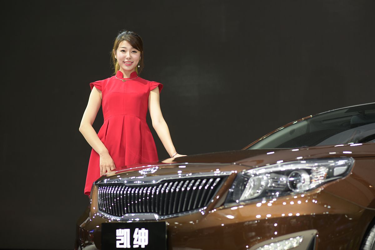 kia美女车模
