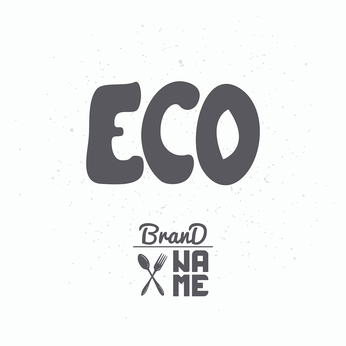 hand drawn sign eco
