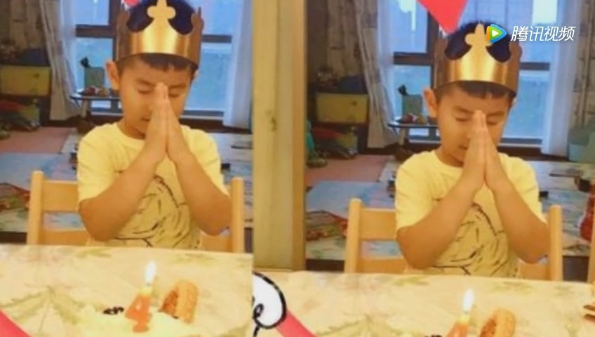 沙溢小儿子生日照曝光,4岁小鱼儿手舞足蹈超可爱!令人羡慕!