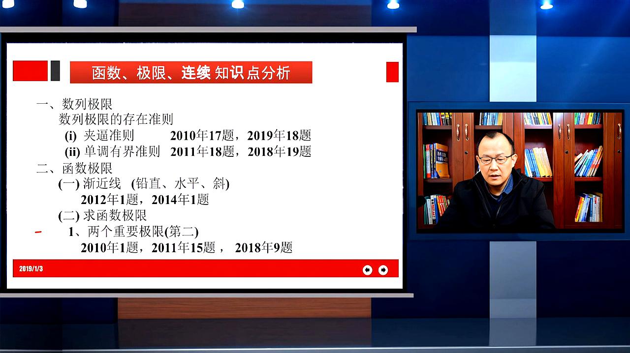 [图]考研数学免费视频之考研高数第一章——函数、极限、连续知识分析