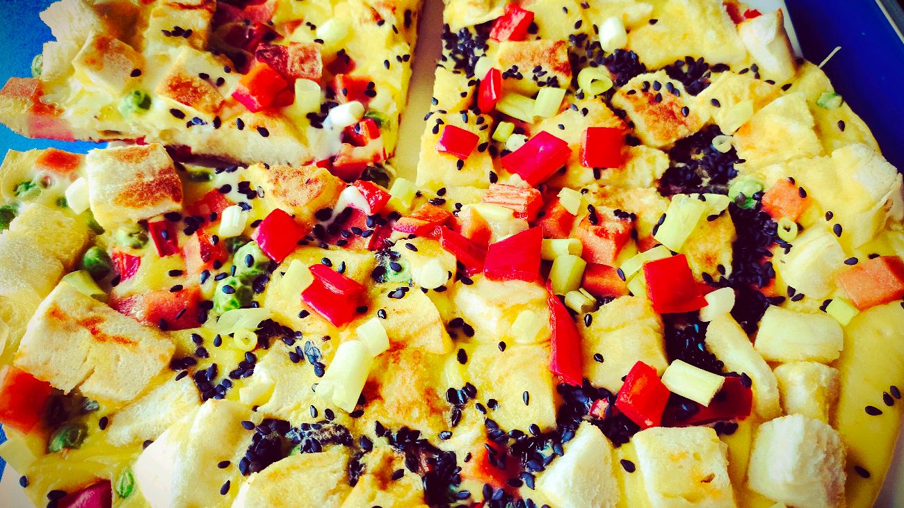 剩馒头也能做披萨?加3个鸡蛋,简单易做,秒变披萨,孩子都抢着吃