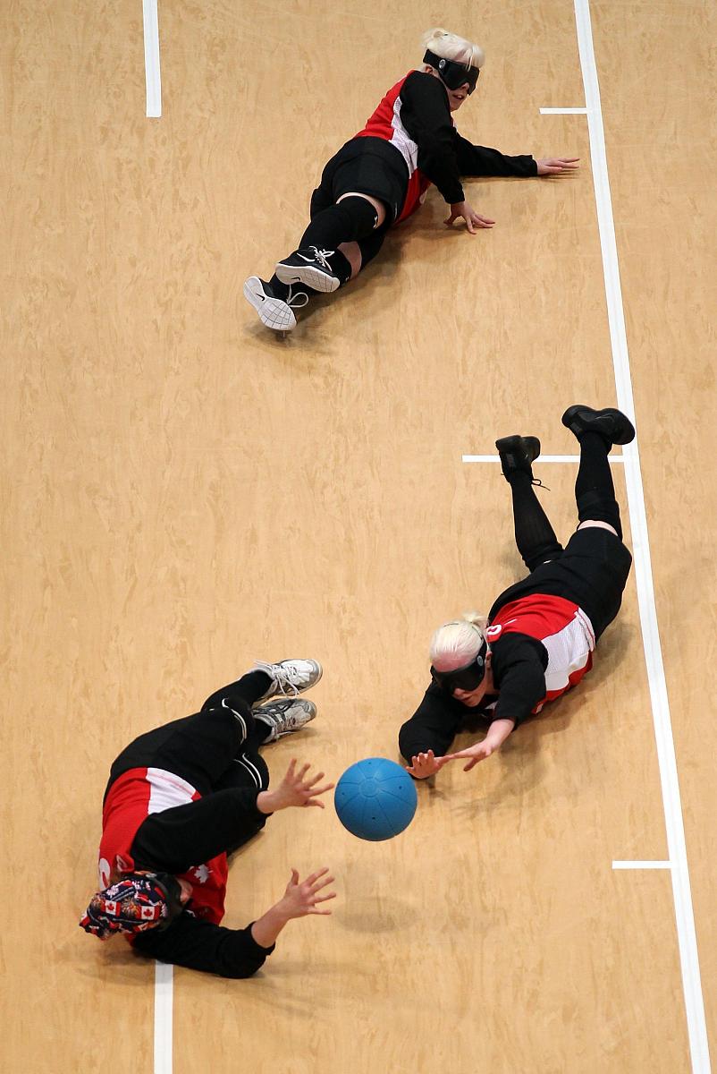 2011年12月3日,伦敦,2012伦敦残奥会盲人门球测试赛赛况.***_***londo