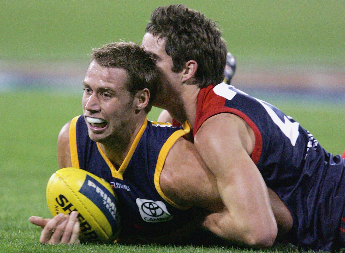 melbourne, australia - may 6: ben rutten #25 for the crows is ta