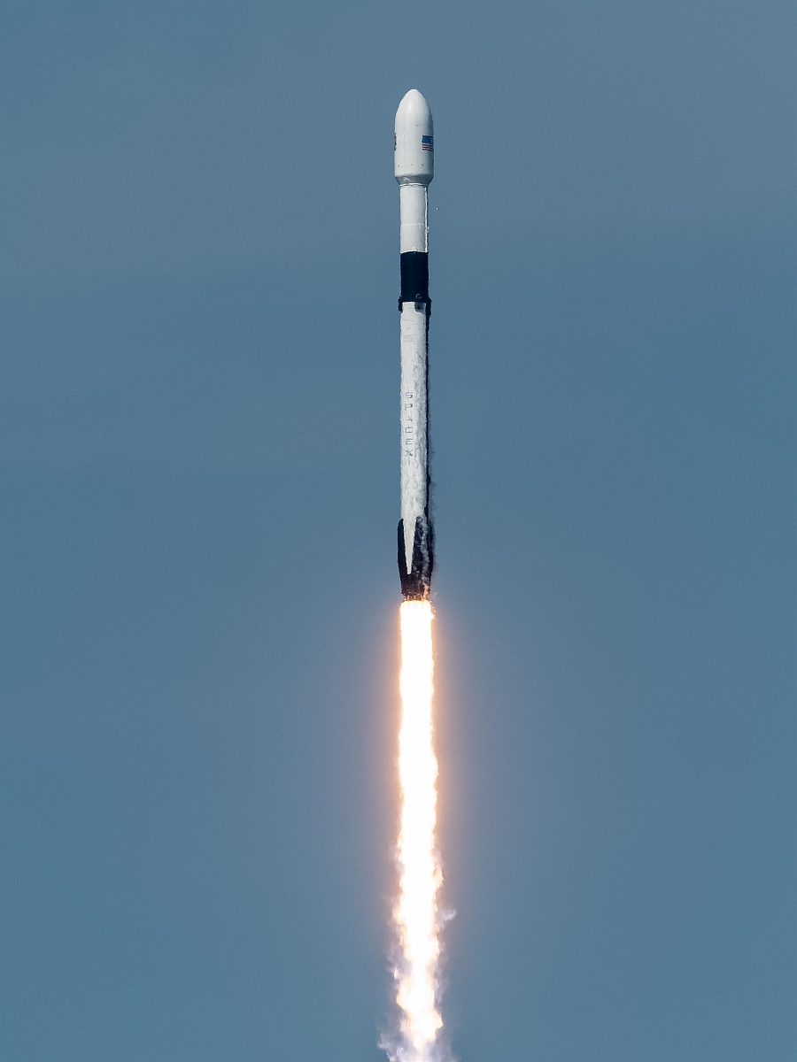 当地时间2018年5月11日,美国佛州,spacex公司的猎鹰9号block 5型火箭