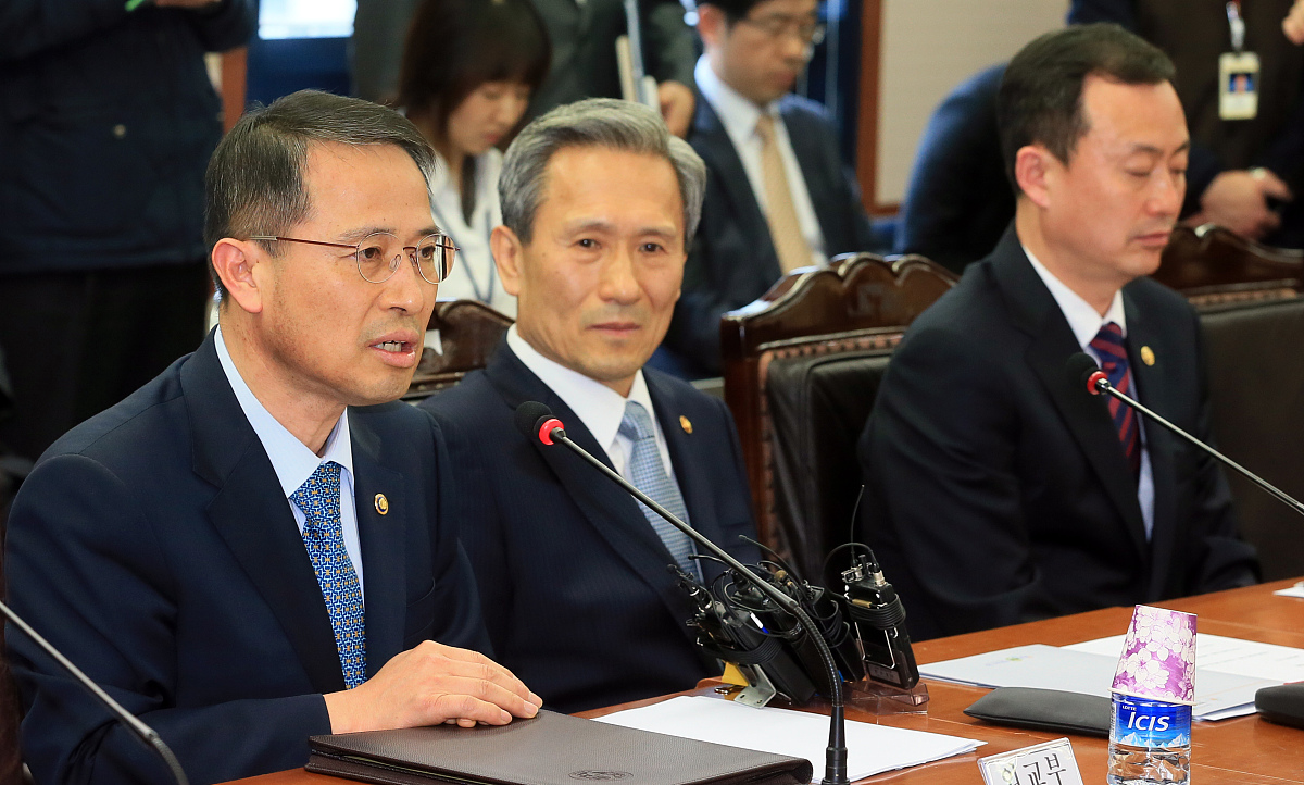 当地时间2013年4月3日,韩国首尔,"朝核安全战略特别委员会会议"3日在