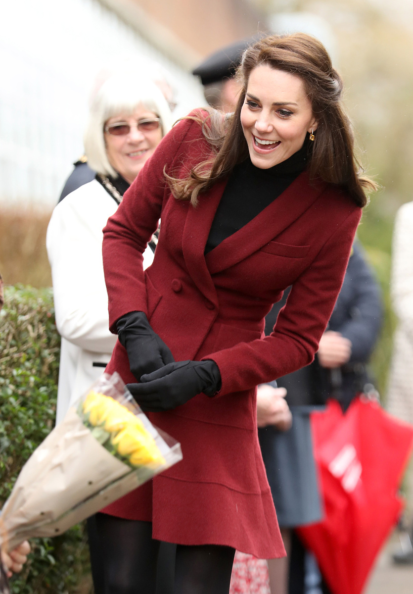 当地时间2017年2月22日,英国威尔士,凯特王妃(duchess of cambridge)