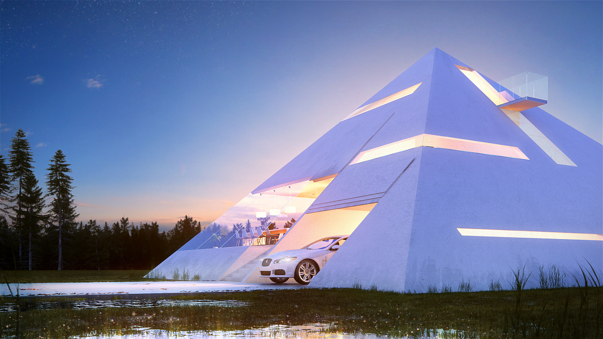 2013年10月19日消息(具体拍摄时间不详),"pyramid house"是墨西哥建筑