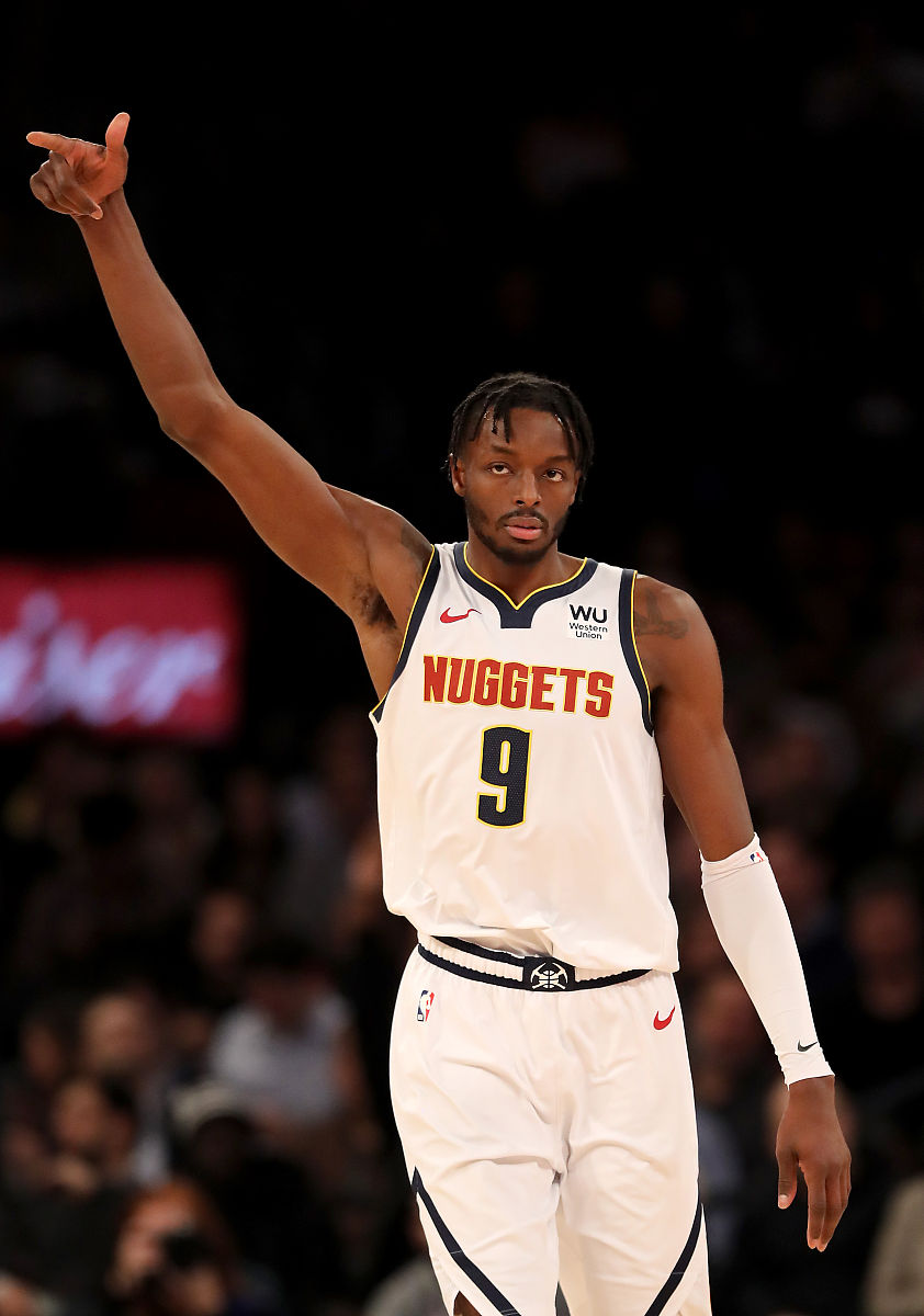2019年12月5日,美国,19/20nba常规赛,丹佛掘金vs纽约尼克斯.new york,
