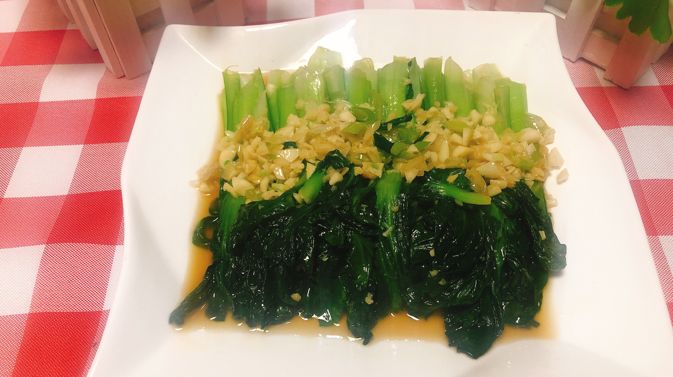 家常蒜蓉塔菜,清淡开胃简单营养又好吃,让孩子爱上吃青菜