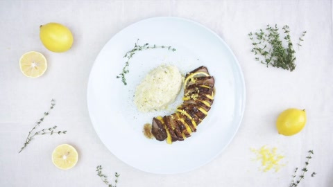 美食台 柠汁烤鸭胸