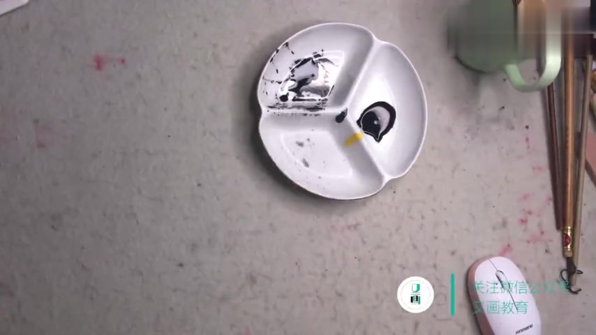 国画禅意小品-莲蓬菱角图绘画教程