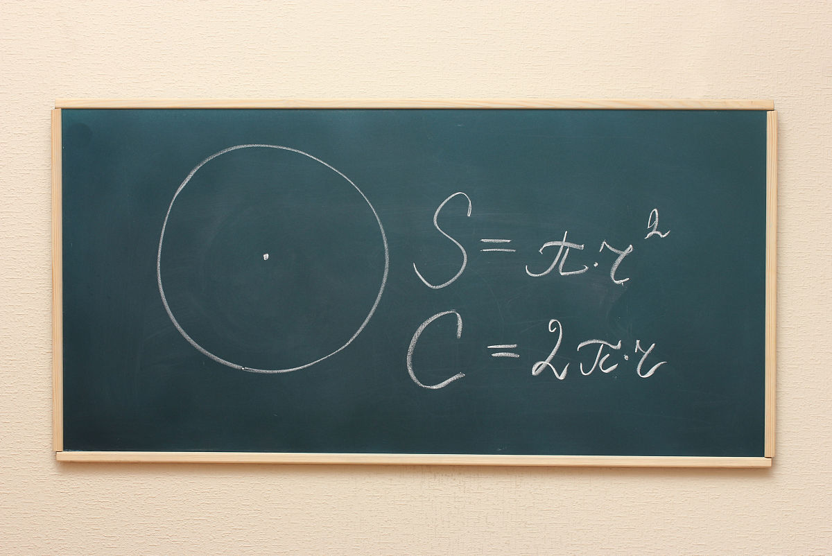 math formulas written on the desk